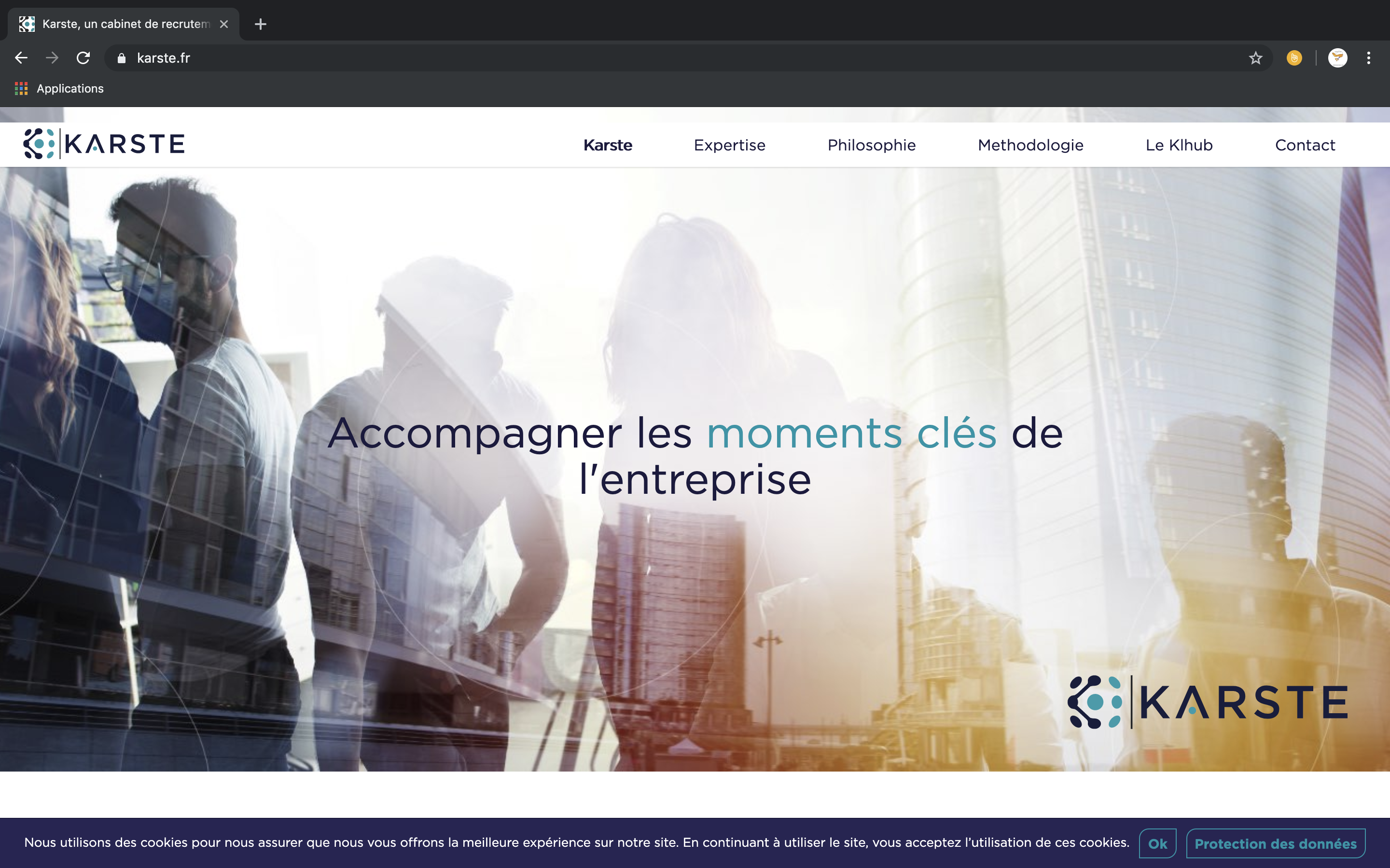 Conception rédaction du website de karste